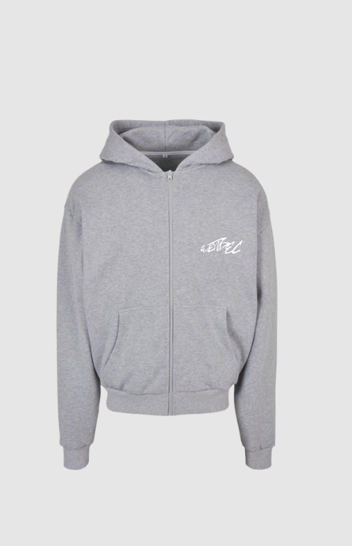 arabic dreamchaser zipper - grey