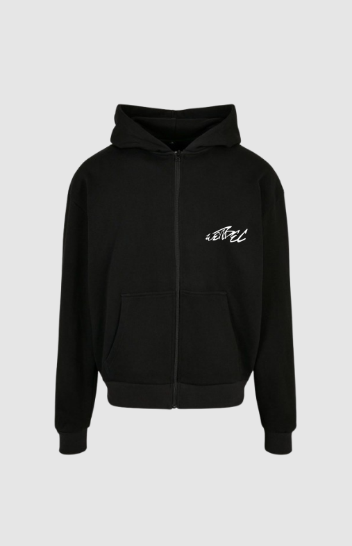 arabic dreamchaser zipper - black